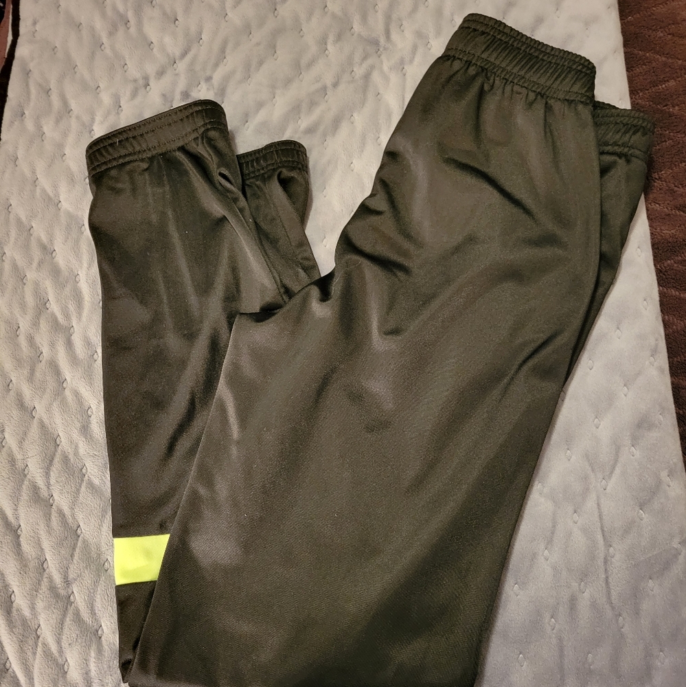 Black with florescent stripes pants